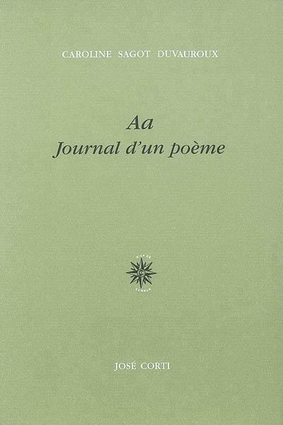 Aa : journal d'un poème
