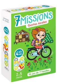 7 missions : gestes écolos : un jeu de 7 familles