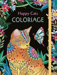 Happy cats : coloriage
