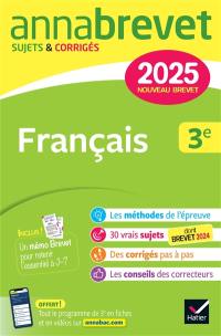 Français 3e : nouveau brevet 2025