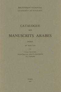 Catalogue des manuscrits arabes : index, n°6836-7214