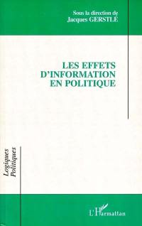 Les effets d'information en politique
