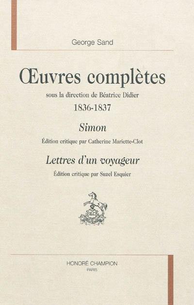 Oeuvres complètes. 1836-1837