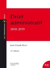 Droit administratif : 2018-2019