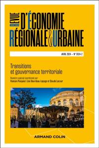 Revue d'économie régionale et urbaine, n° 2 (2024). Transitions et gouvernance territoriale