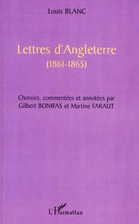 Lettres d'Angleterre : 1861-1865