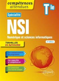 Spécialité NSI, numérique et sciences informatiques terminale