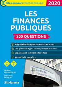 Les finances publiques : 200 questions, catégorie A, catégorie B : 2020