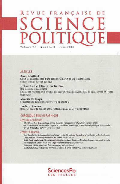 Revue française de science politique, n° 68-3