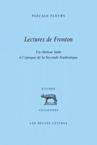 Lectures de Fronton : un rhéteur latin à l'époque de la seconde sophistique