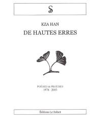 De hautes erres : poèmes et proèmes, 1978-2005