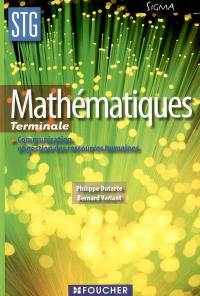 Mathématiques terminale STG communication et gestion des ressources humaines : livre de l'élève
