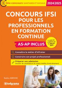 Concours IFSI pour les professionnels en formation continue : AS-AP inclus : 2024-2025