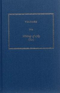 Les oeuvres complètes de Voltaire. Vol. 70A. Writings of 1769 (IIA)