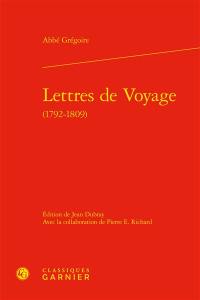 Lettres de voyage (1792-1809)