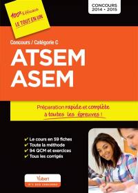 Concours ATSEM, ASEM, catégorie C : concours 2014-2015