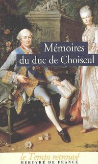 Mémoires du duc de Choiseul