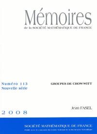 Mémoires de la Société mathématique de France, n° 113. Groupes de Chow-Witt