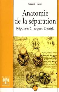 Anatomie de la séparation : réponses à Jacques Derrida