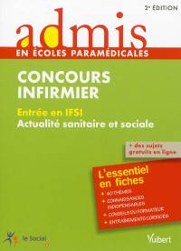 Concours infirmier : entrée en IFSI, actualité sanitaire et sociale