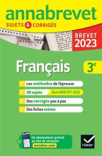 Français 3e : brevet 2023