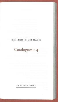 Catalogues. Vol. 1-4