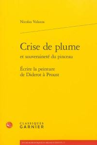 Crise de plume et souveraineté du pinceau : écrire la peinture de Diderot à Proust