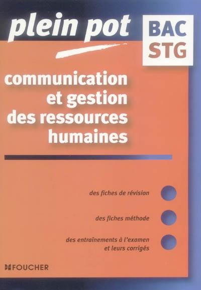 Communication et gestion des ressources humaines, bac STG