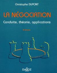 La négociation : conduite, théorie, applications
