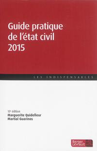 Guide pratique de l'état civil 2015
