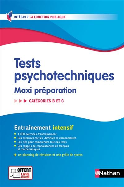 Tests psychotechniques, maxi préparation : catégories B et C : entraînement intensif