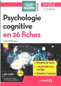 Psychologie cognitive en 26 fiches : L1-L2