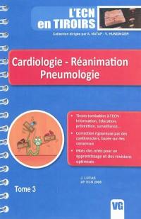 Cardiologie, réanimation, pneumologie