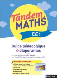 Tandem, maths CE1 : guide pédagogique + diaporamas