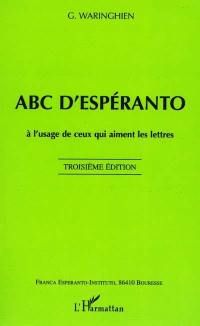 ABC d'espéranto : à l'usage de ceux qui aiment les lettres