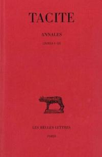 Annales. Vol. 1. Livres I-III