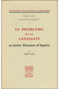 Le Problème de la causalité et saint Thomas d'Aquin