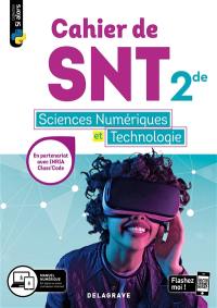 Cahier de SNT, sciences numériques et technologie 2de