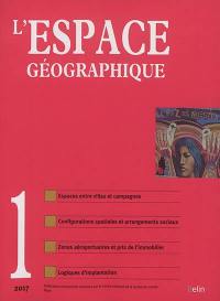 Espace géographique, n° 1 (2017)