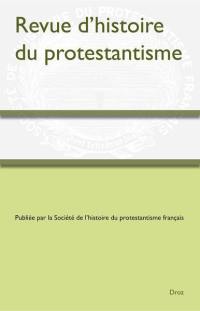 Revue d'histoire du protestantisme, n° 2 (2022)