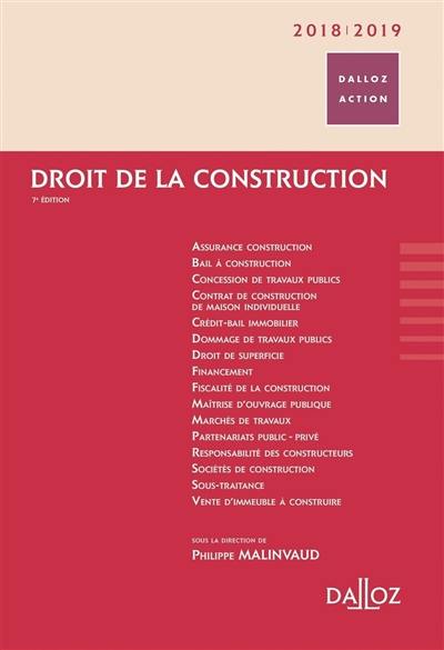 Droit de la construction 2018-2019