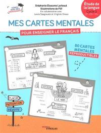 Mes cartes mentales pour enseigner le français : étude de la langue, cycle 2, CP, CE1, CE2 : 80 cartes mentales reproductibles
