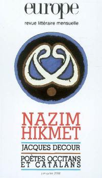 Europe, n° 878-879. Nâzim Hikmet