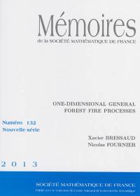 Mémoires de la Société mathématique de France, n° 132. One-dimensional general forest fire processes