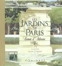 Carnet d'adresses des jardins de Paris