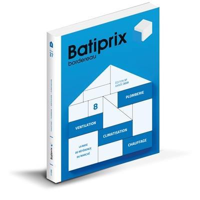 Batiprix 2020 : bordereau. Vol. 8. Plomberie, ventilation, climatisation, chauffage
