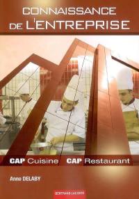 Connaissance de l'entreprise : CAP cuisine et restaurant