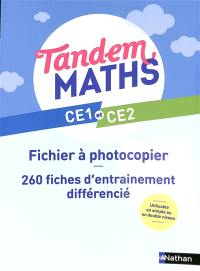 Tandem, maths CE1 et CE2 : fichier à photocopier