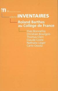 Roland Barthes au Collège de France : 1977-1980