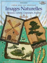 Images naturelles : mousses, lichens, graminées, feuilles : créez avec les végétaux : 20 tableautins